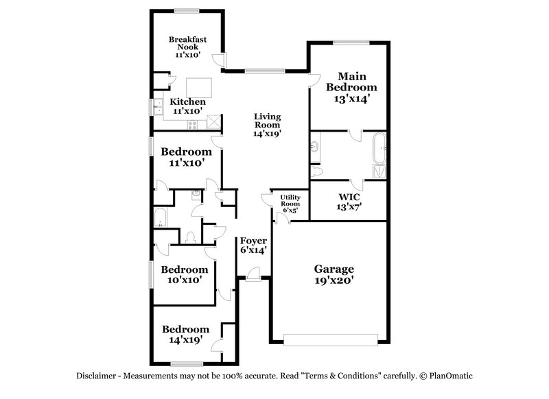 2,055/Mo, 4815 Tulip Trail Ln Richmond, TX 77469 Floor Plan View