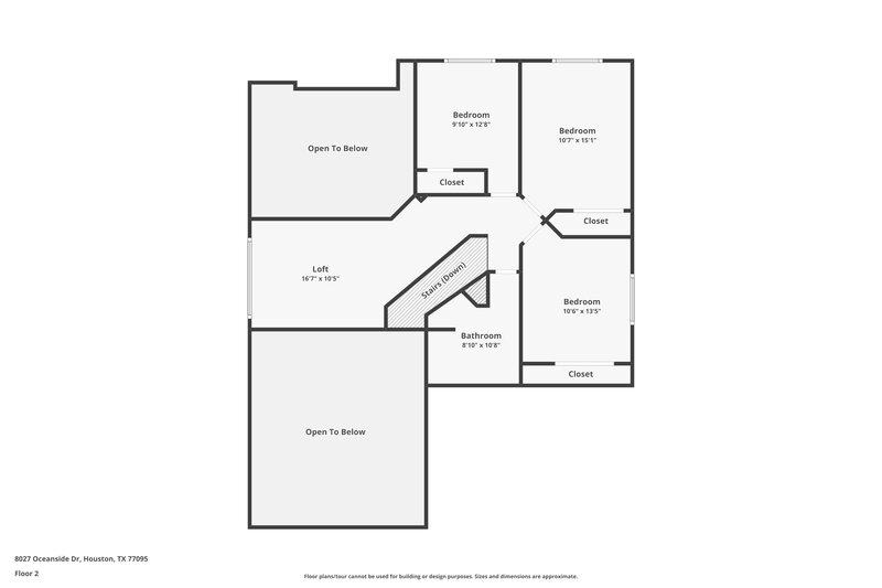 2,615/Mo, 8027 Oceanside Dr Houston, TX 77095 Floor Plan View 2