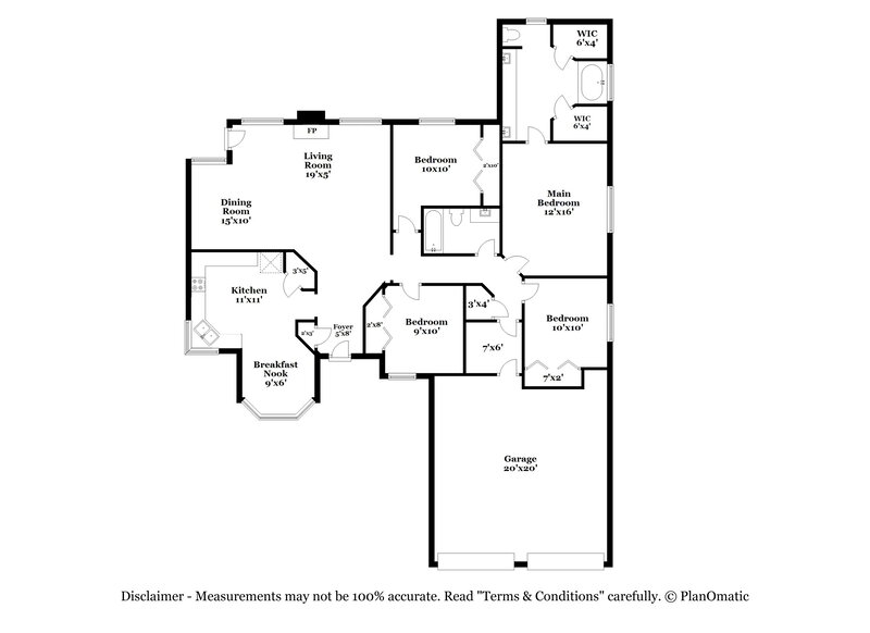 1,835/Mo, 1207 Lynn Ln Humble, TX 77338 Floor Plan View