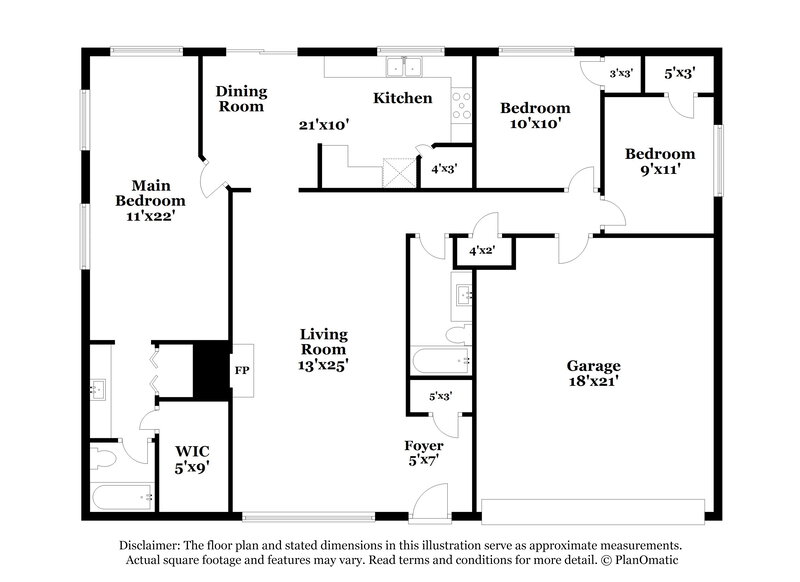 2,010/Mo, 2424 Shadybend Dr Pearland, TX 77581 Floor Plan View