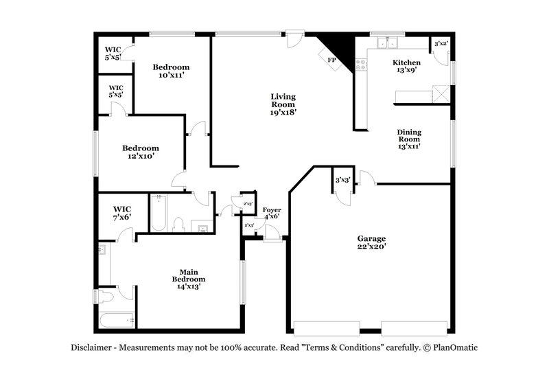 1,770/Mo, 7303 Seminole St Baytown, TX 77521 Floor Plan View