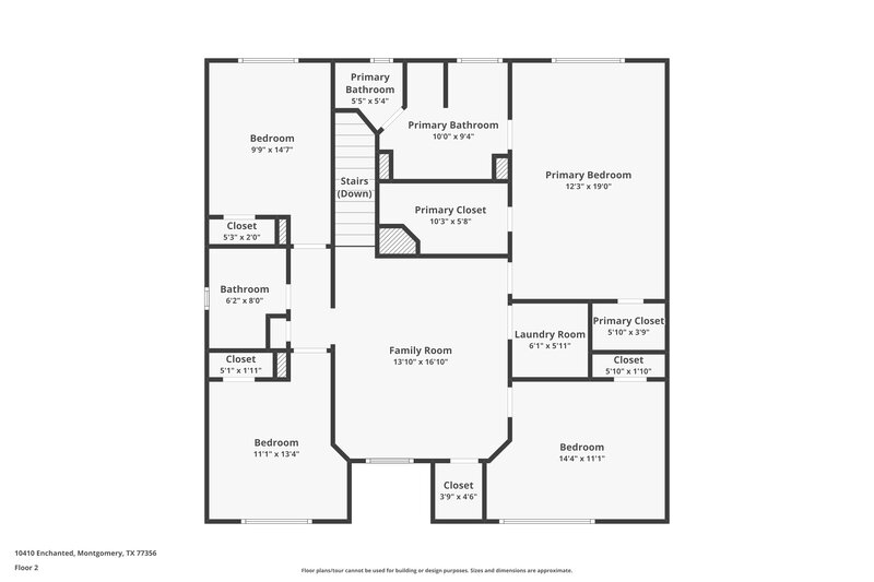1,985/Mo, 10410 Enchanted Montgomery, TX 77356 Floor Plan View 2
