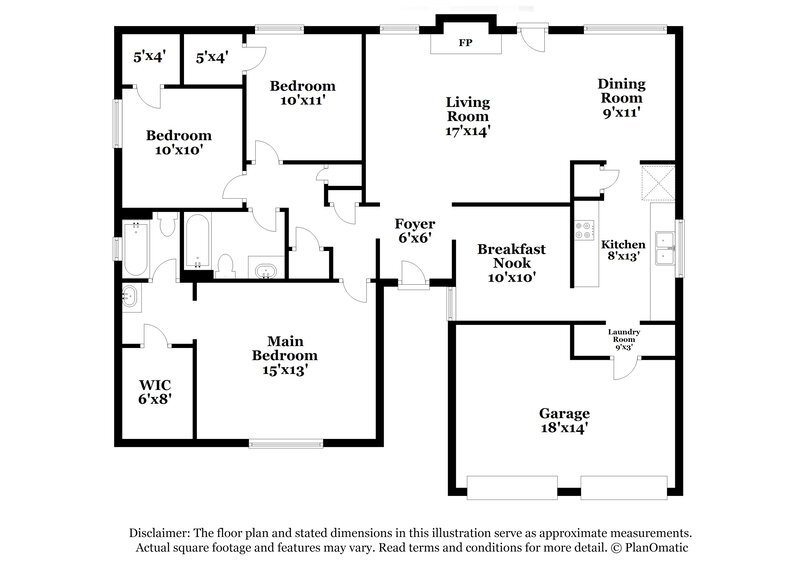 1,800/Mo, 11618 Woodbuck Trail Houston, TX 77013 Floor Plan View