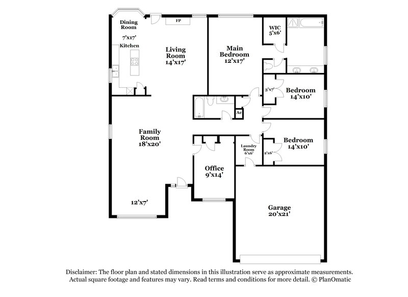 1,870/Mo, 1638 Rushworth Dr Houston, TX 77014 Floor Plan View