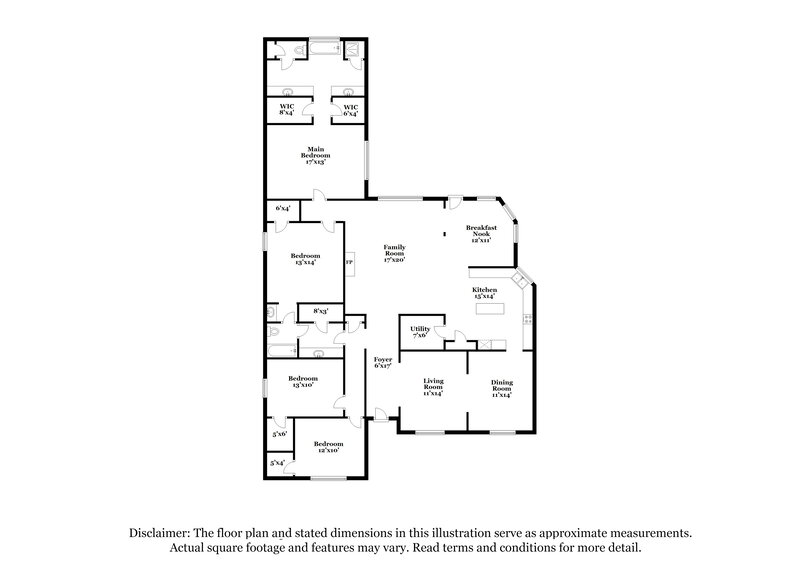 2,285/Mo, 2331 Hyland Park Houston, TX 77014 Floorplan View