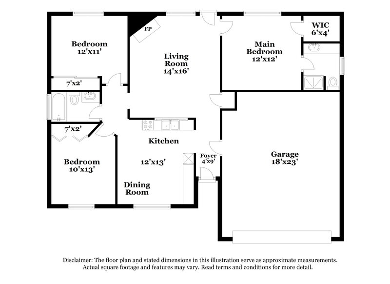 1,685/Mo, 14871 Shottery Dr Houston, TX 77015 Floorplan View