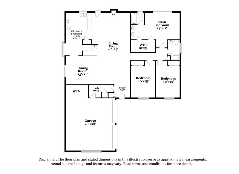 2,700/Mo, 14810 Wind Free Dr Houston, TX 77040 Floor Plan View