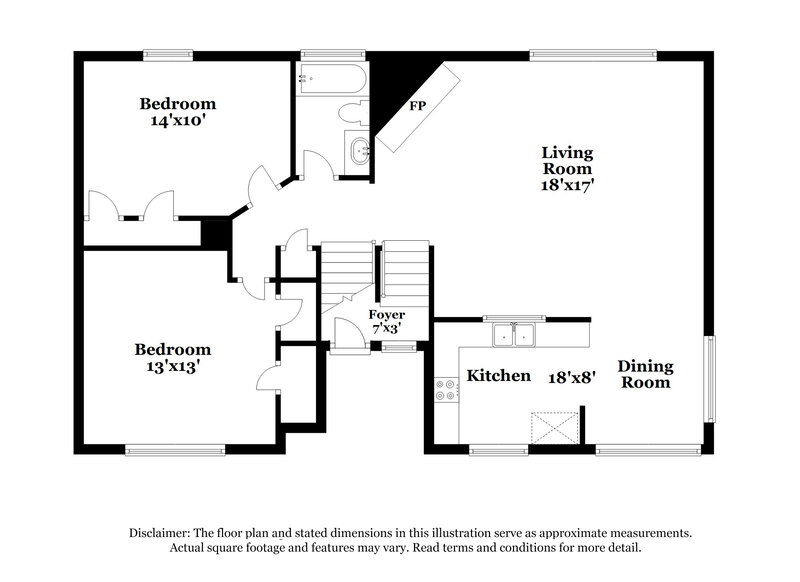 1,785/Mo, 12931 Crystal Cove Dr Houston, TX 77044 Floor Plan View 2