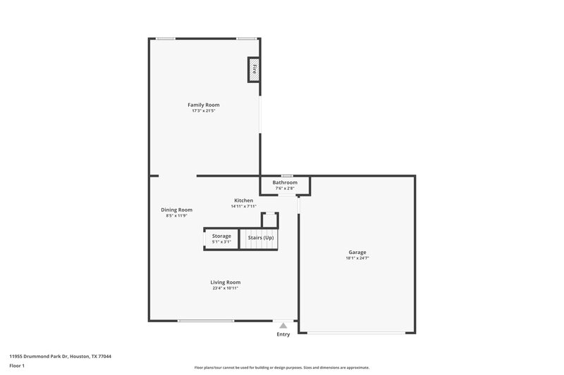 1,635/Mo, 11955 Drummond Park Dr Houston, TX 77044 Floor Plan View