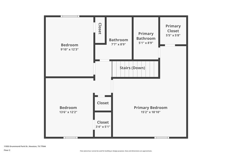 1,635/Mo, 11955 Drummond Park Dr Houston, TX 77044 Floor Plan View 2