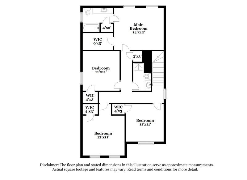 1,765/Mo, 4902 S Cancun Dr Houston, TX 77045 Floor Plan View 2