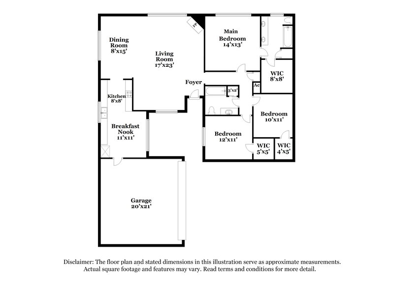 1,775/Mo, 3435 Cheaney Dr Houston, TX 77066 Floor Plan View