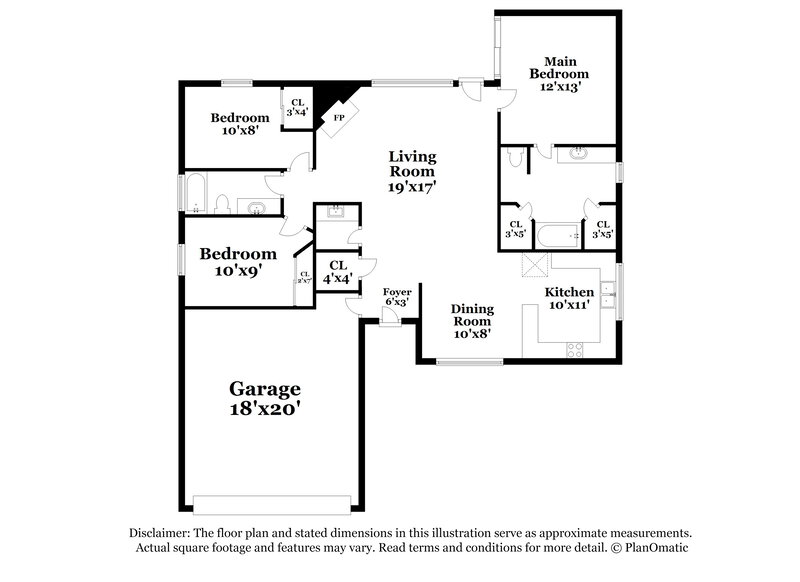 1,870/Mo, 2311 W Greens Rd Houston, TX 77067 Floor Plan View