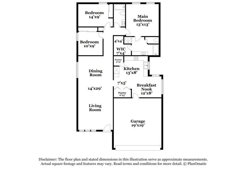 1,985/Mo, 10822 Orchard Springs Dr Houston, TX 77067 Floor Plan View