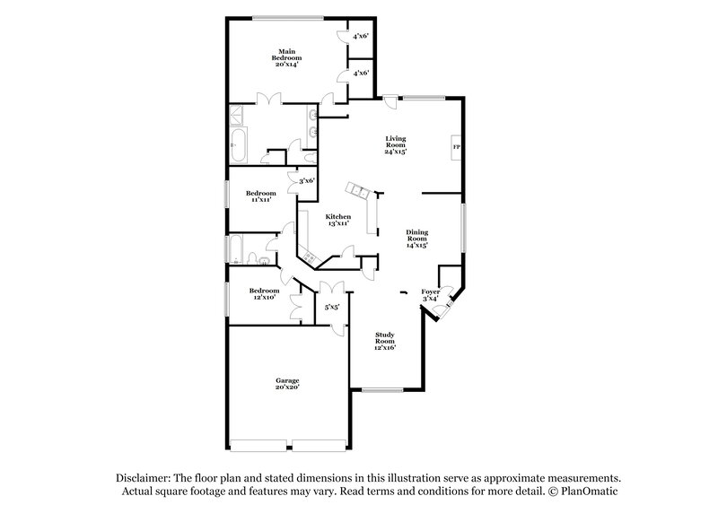 2,105/Mo, 13907 Naples Park Ln Houston, TX 77070 Floor Plan View