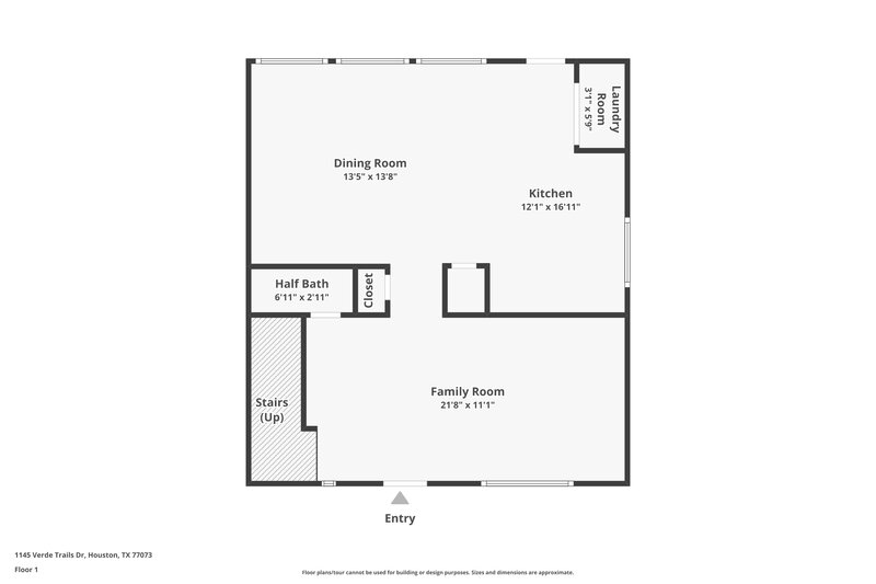 1,535/Mo, 1145 Verde Trails Dr Houston, TX 77073 Floor Plan View