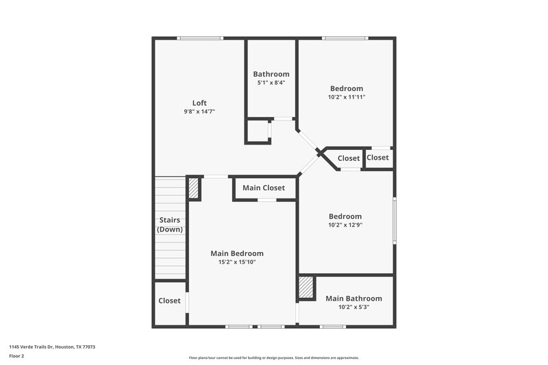 1,535/Mo, 1145 Verde Trails Dr Houston, TX 77073 Floor Plan View 2