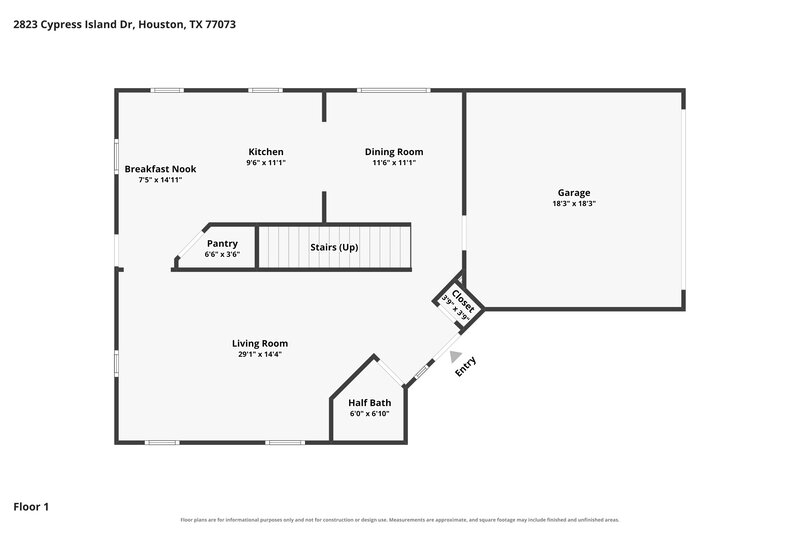 1,560/Mo, 2823 Cypress Island Dr Houston, TX 77073 Floor Plan View