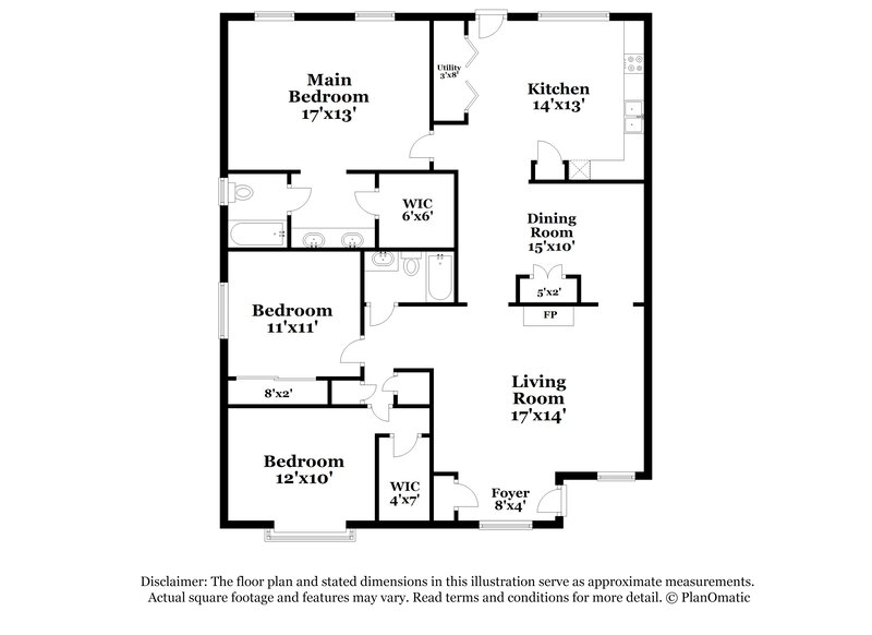 1,725/Mo, 13916 Bonnercrest Dr Houston, TX 77083 Floorplan View