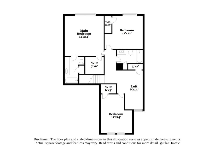 1,700/Mo, 6511 McCharen Ct Houston, TX 77086 Floorplan View 2