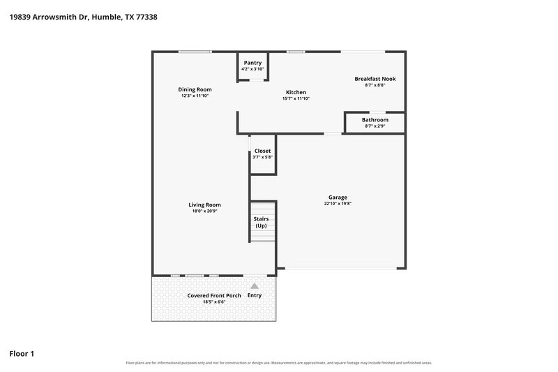 0/Mo, 19839 Arrowsmith Dr Humble, TX 77338 Floorplan View