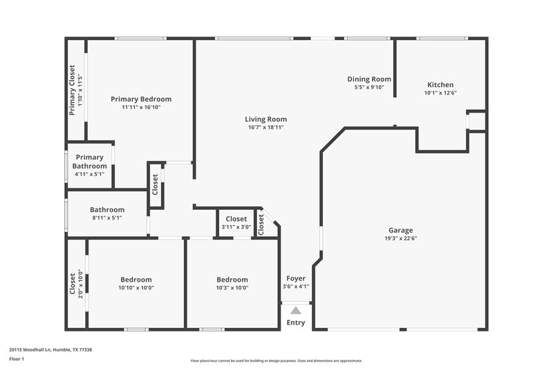 2,150/Mo, 20115 Woodhall Ln Humble, TX 77338 Floor Plan View