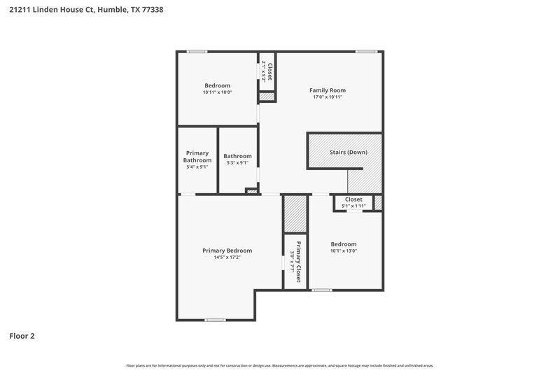 1,800/Mo, 21211 Linden House Ct Humble, TX 77338 Floor Plan View 2