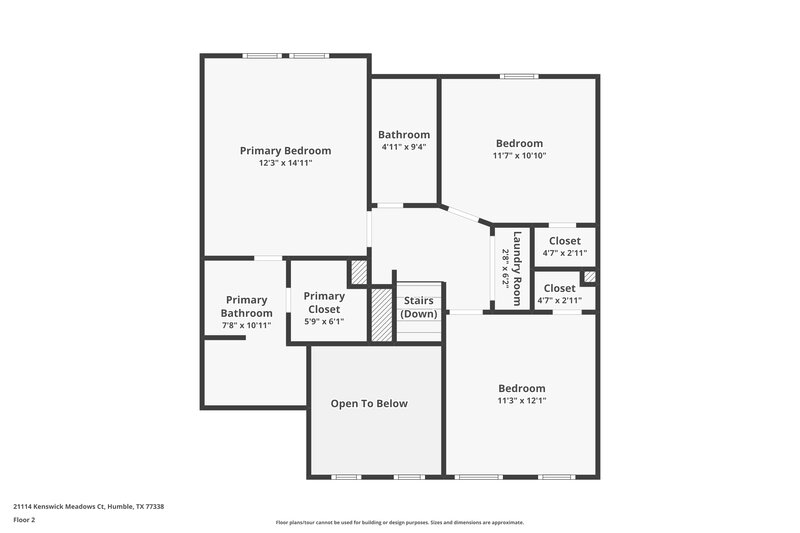 1,810/Mo, 21114 Kenswick Meadows Ct Humble, TX 77338 Floor Plan View 2