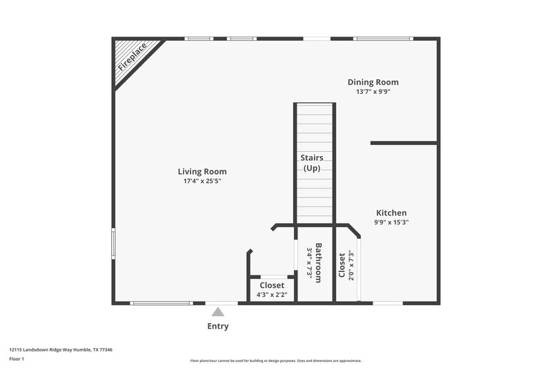 2,215/Mo, 12115 Landsdown Ridge Way Humble, TX 77346 Floor Plan View
