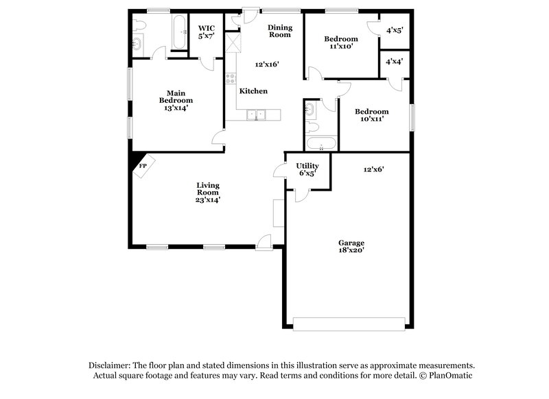 1,710/Mo, 5238 Sherilynn Dr Spring, TX 77373 Floor Plan View