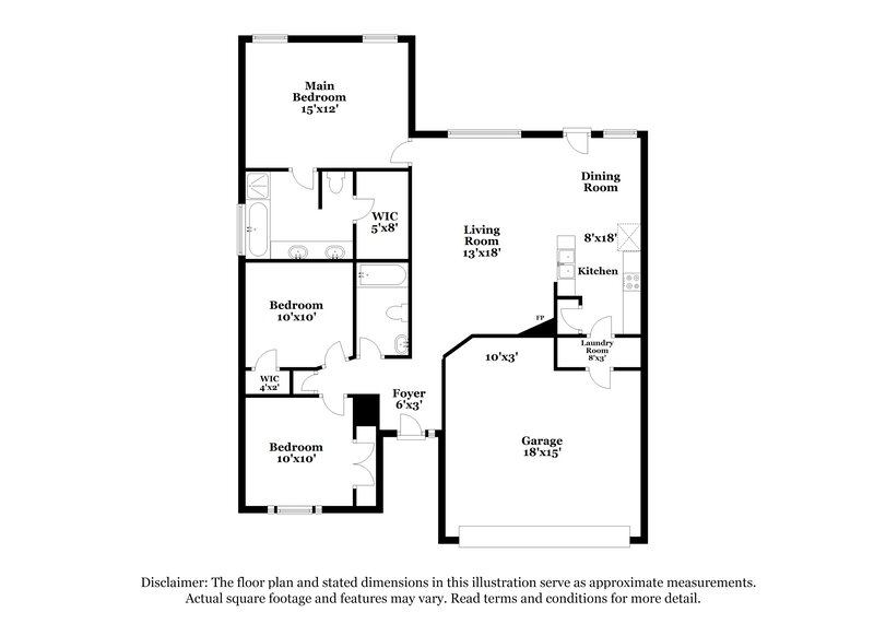 1,780/Mo, 4915 Tealgate Dr Spring, TX 77373 Floor Plan View