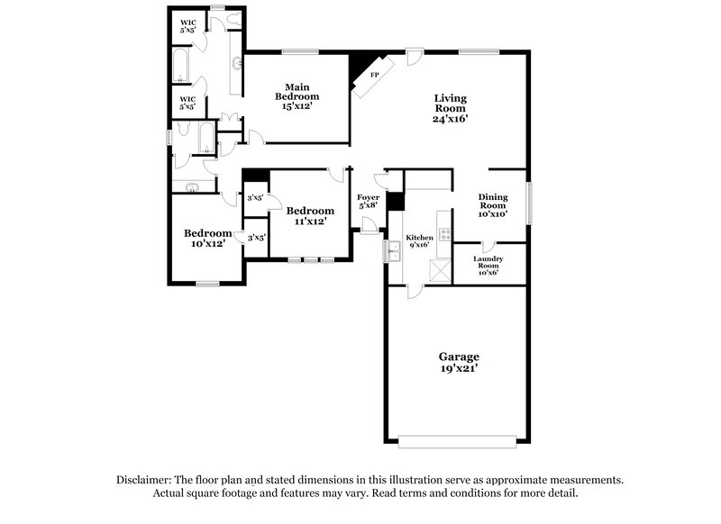 1,660/Mo, 23331 Bayleaf Dr Spring, TX 77373 Floorplan View