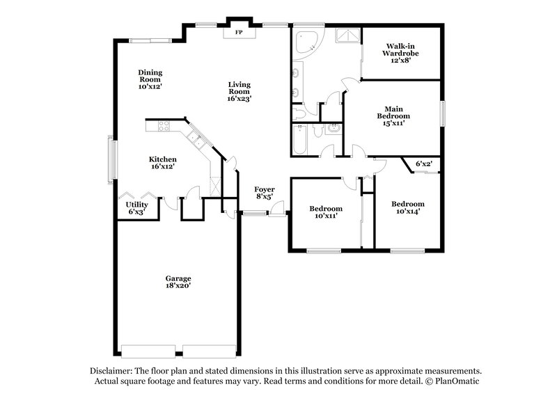 1,675/Mo, 22919 Pebworth Pl Spring, TX 77373 Floor Plan View