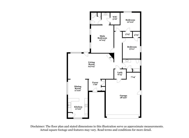 1,735/Mo, 23015 Bridgewater Dr Spring, TX 77373 Floor Plan View