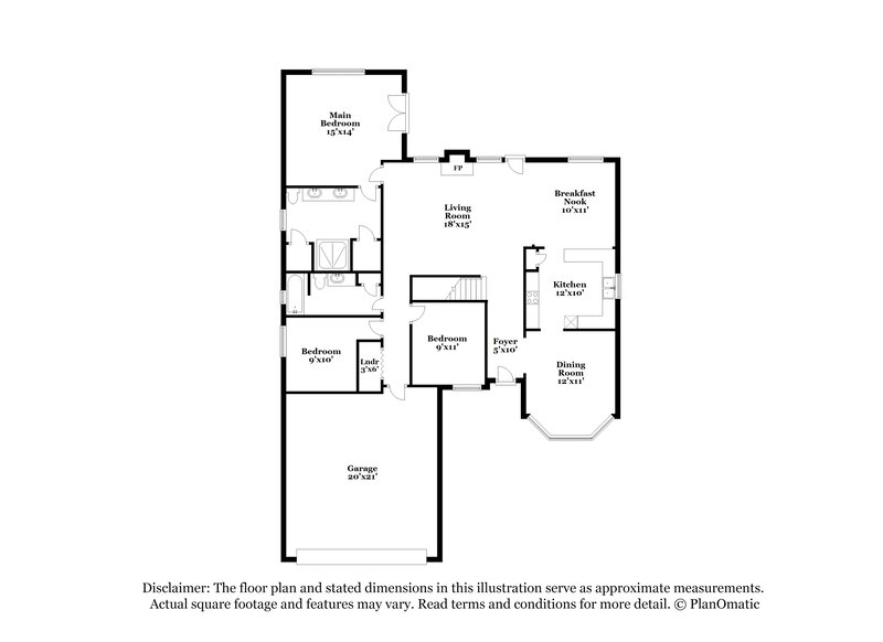 1,840/Mo, 19615 Cotton Creek Dr Tomball, TX 77375 Floor Plan View