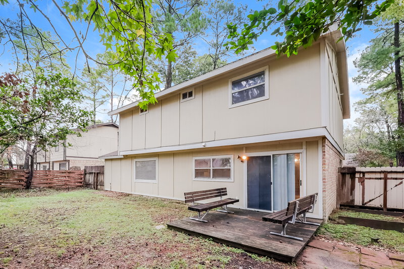 1,950/Mo, 4466 W Cypress Villas Dr Spring, TX 77379 Rear View