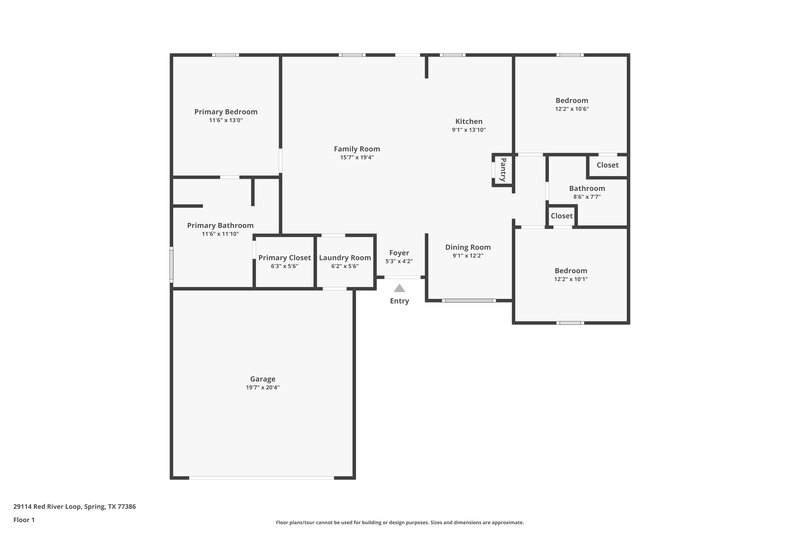 1,870/Mo, 29114 Red River Loop Spring, TX 77386 Floor Plan View