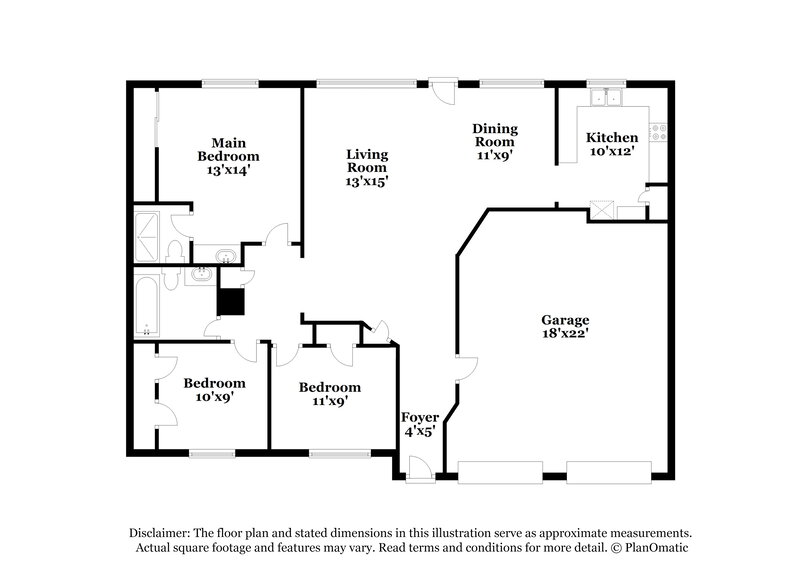 1,660/Mo, 21002 Ironcrest Ln Spring, TX 77388 Floor Plan View