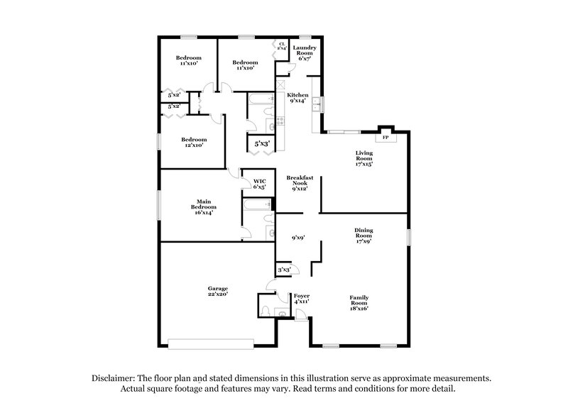 2,080/Mo, 2807 Killdeer Ln Humble, TX 77396 Floor Plan View