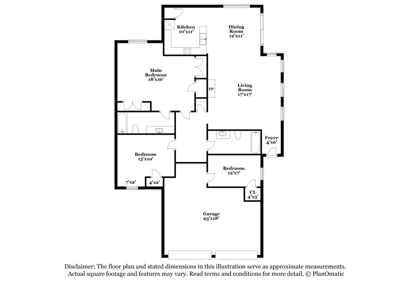 1,680/Mo, 15911 Wax Bill Ct Humble, TX 77396 Floor Plan View