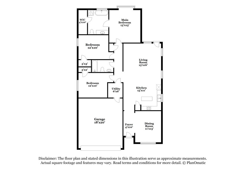 2,095/Mo, 19802 Middlegate Ln Richmond, TX 77407 Floor Plan View