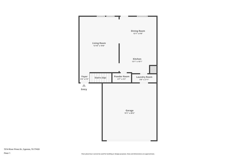 1,795/Mo, 7214 River Pines Dr Cypress, TX 77433 Floor Plan View