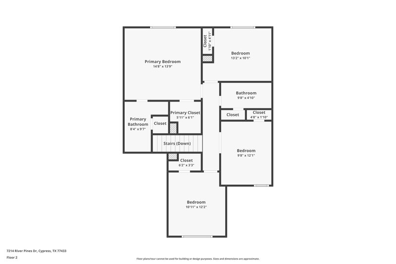 1,795/Mo, 7214 River Pines Dr Cypress, TX 77433 Floor Plan View 2
