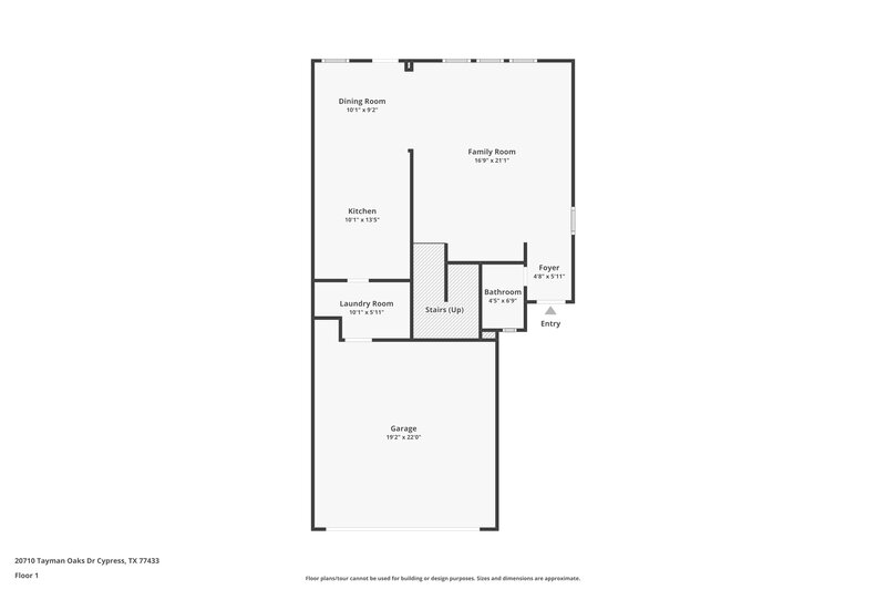 2,285/Mo, 20710 Tayman Oaks Dr Cypress, TX 77433 Floor Plan View