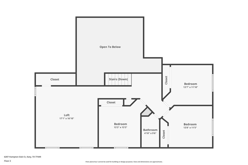 2,075/Mo, 6207 Hampton Oak Ct Katy, TX 77449 Floor Plan View 2
