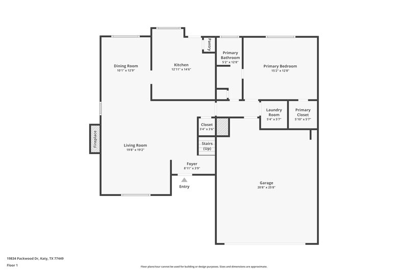 0/Mo, 19834 Packwood Dr Katy, TX 77449 Floor Plan View