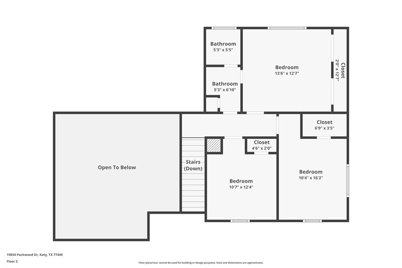 0/Mo, 19834 Packwood Dr Katy, TX 77449 Floor Plan View 2
