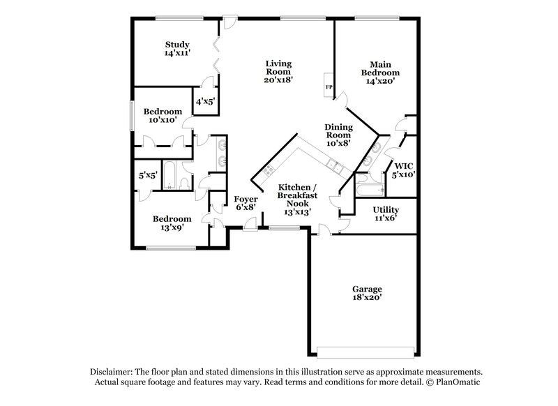 1,990/Mo, 16823 Quail Crest Ct Missouri City, TX 77489 Floor Plan View