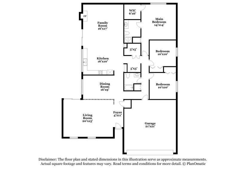 2,120/Mo, 2215 Woodglen Dr Missouri City, TX 77489 Floor Plan View