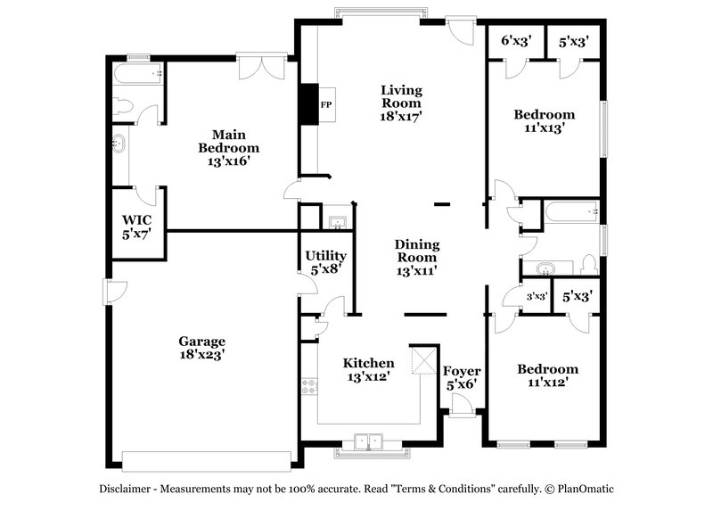 1,645/Mo, 15819 Pinwood Dr Missouri City, TX 77489 Floor Plan View